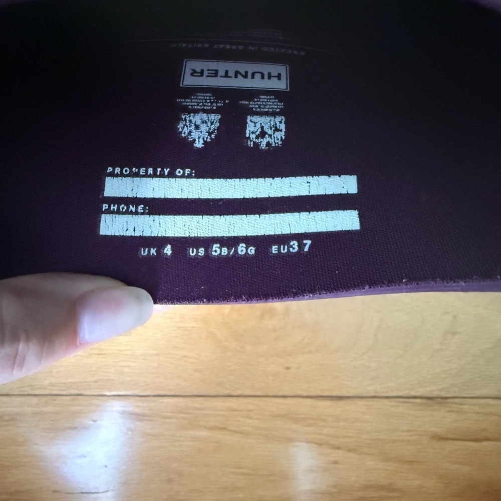 Hunter Original Gloss Purple Rain Boots - Picture 4 of 4